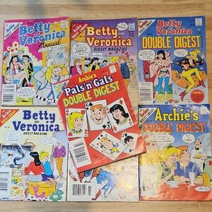 Archie & Betty & Veronica Comic Digest Lot - Colorful Vintage Covers